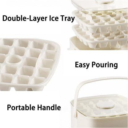 🎁🎁𝑺𝑪𝑵𝑫𝑹® 2026 EasyChill Ice Cube Maker — 48 Cubes, One Press, No Mess