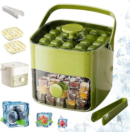 🎁🎁𝑺𝑪𝑵𝑫𝑹® 2026 EasyChill Ice Cube Maker — 48 Cubes, One Press, No Mess